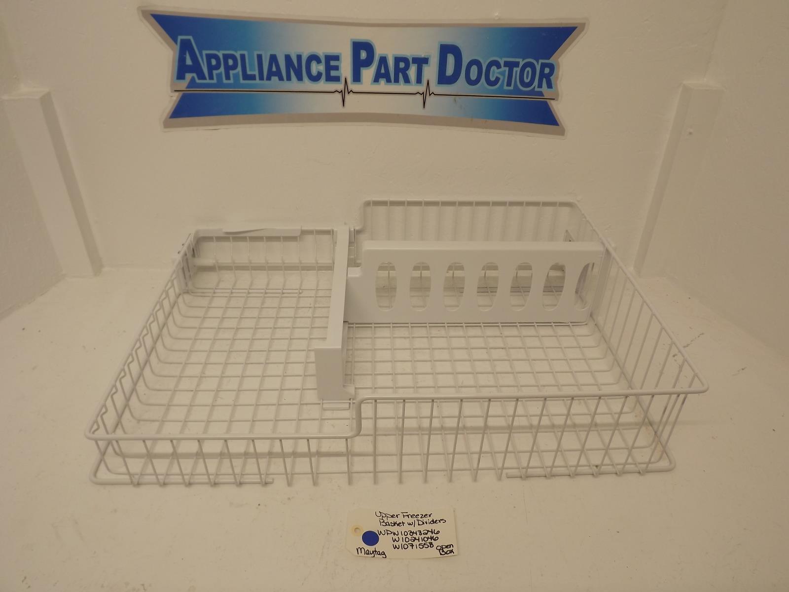 Maytag Refrigerator WPW10348246 W10241046 W10171558 Upper Freezer Basket OB Maytag Refrigerator WPW10348246 W10241046 W10171558 Upper Freezer Basket OB